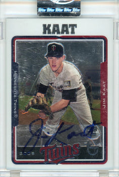 Jim Kaat Autographed 2005 Topps Encased Card #Ta-Jlk