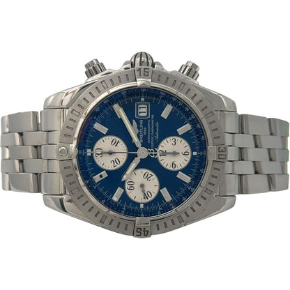 Breitling Chronomat Evolution A156C45Pa Blue Case: 43.7Mm Used Watch #121027