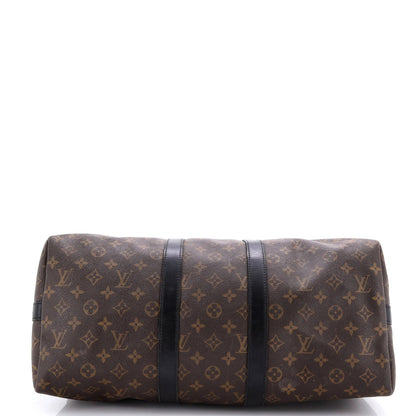 Louis Vuitton Keepall Bandouliere Bag Macassar Monogram Canvas 45