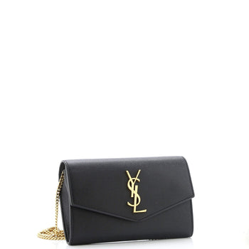 Saint Laurent Uptown Chain Wallet Leather