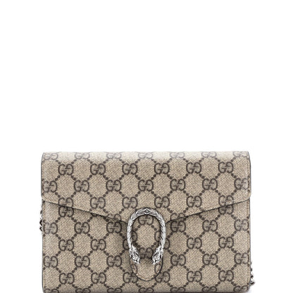 Gucci Dionysus Chain Wallet Gg Coated Canvas Small