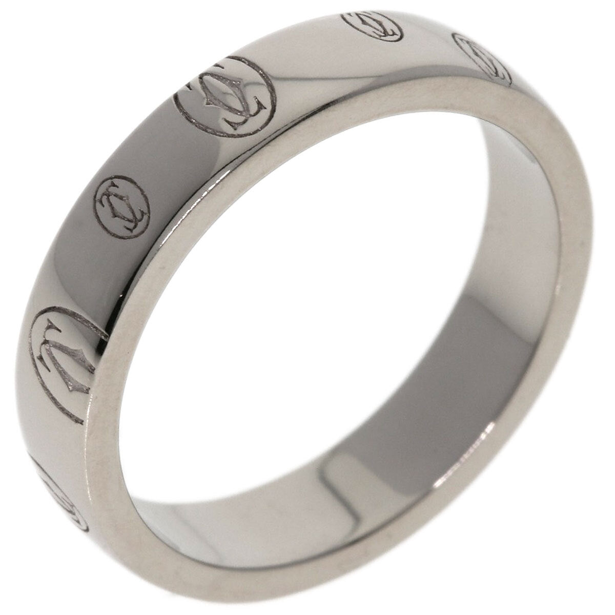 Cartier   Ring Happy Birthday # 50 K18 White Gold