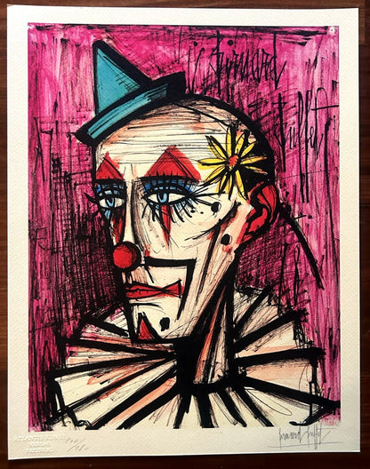 Bernard Buffet Lithograph Certified Coa Signed With Pen Op Numbered With Pencil