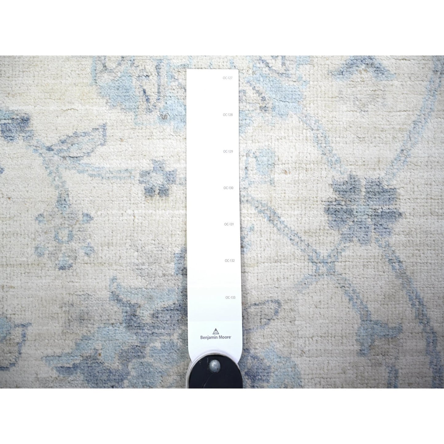 2'10"X9'7" Old Wood Ivory Finer Peshawar Wool Hand Knotted Oriental Rug