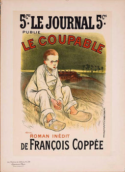 T  Steinlen Maitres De L'Affiche Original Vintage Poster Le Coupable  1896