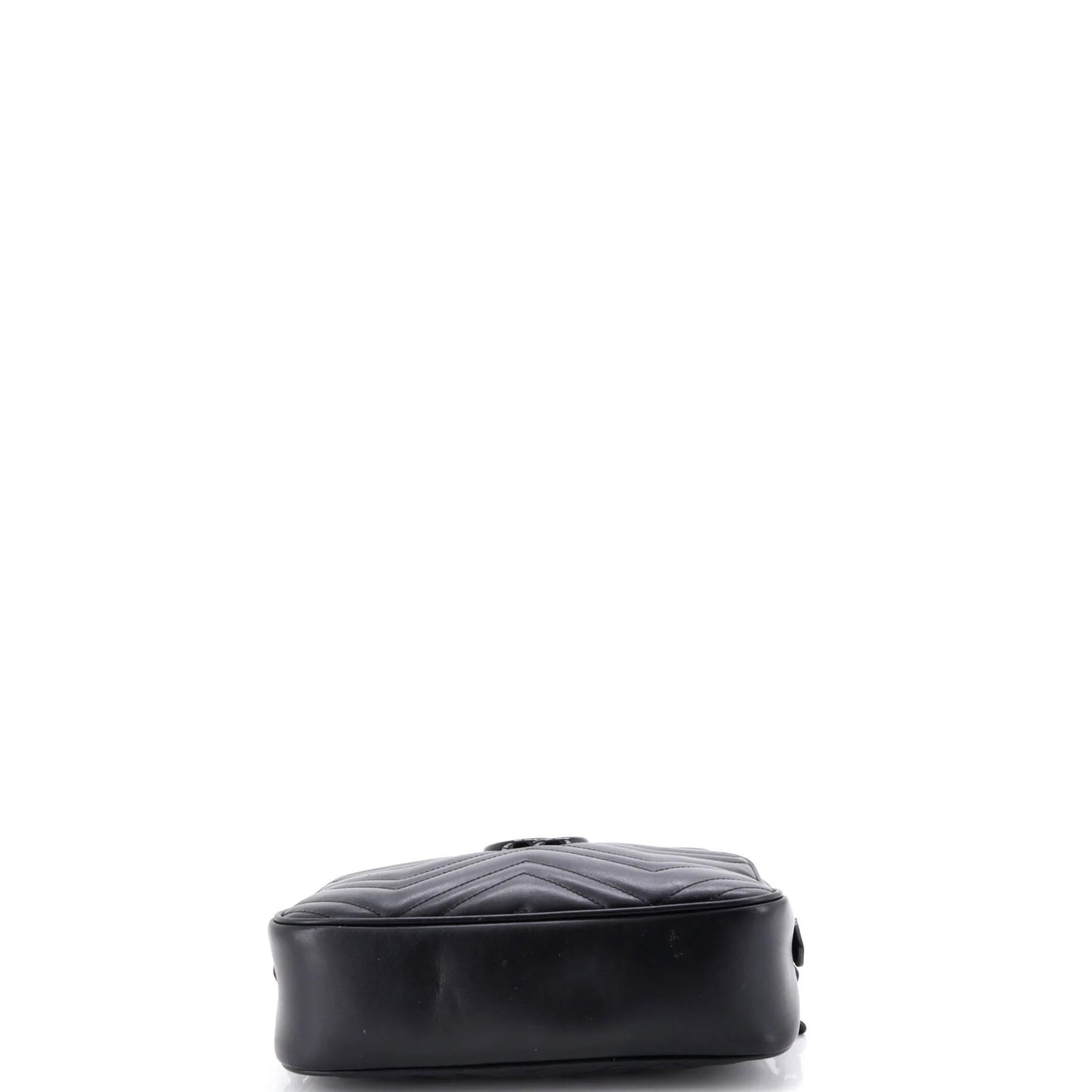 Gucci Gg Marmont Monochrome Shoulder Bag Matelasse Leather Small