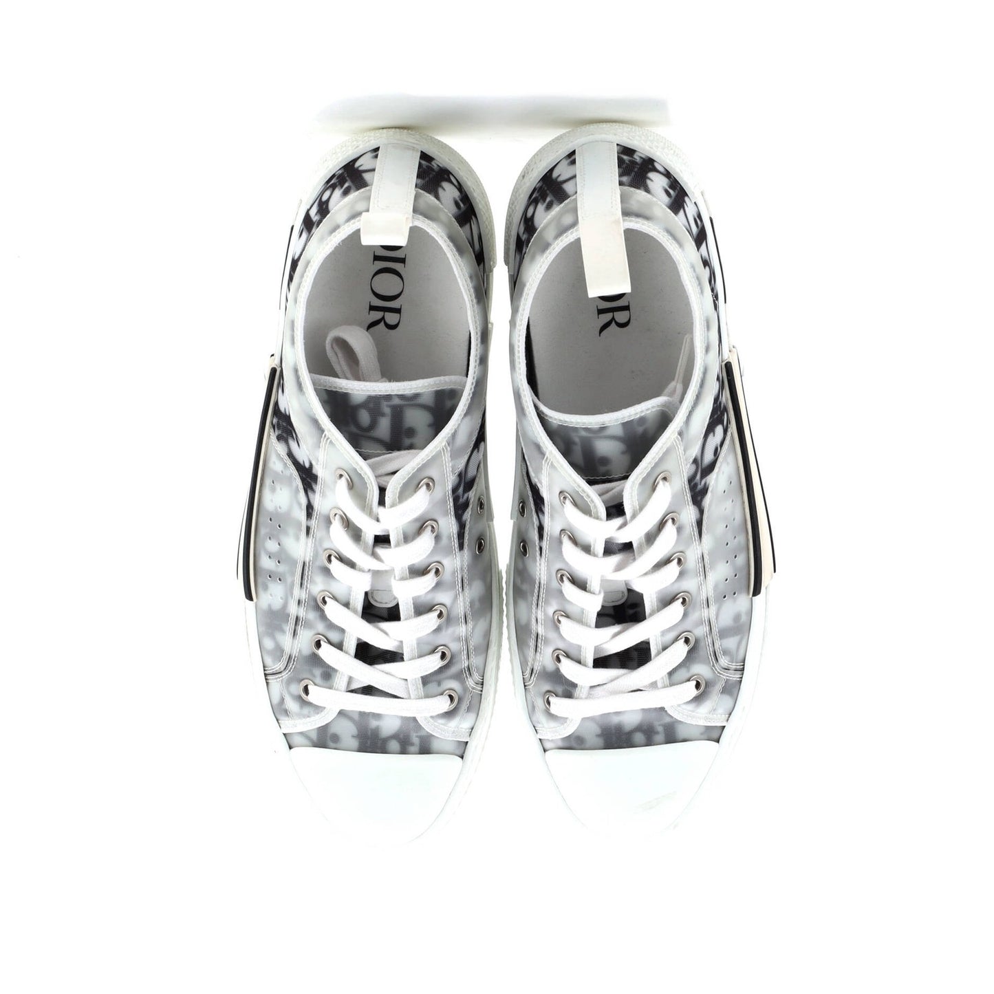 Christian Dior Men'S B23 Cap Toe Low-Top Sneakers Oblique Technical Canvas