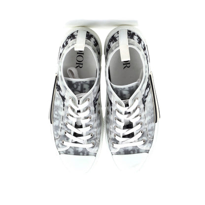 Christian Dior Men'S B23 Cap Toe Low-Top Sneakers Oblique Technical Canvas