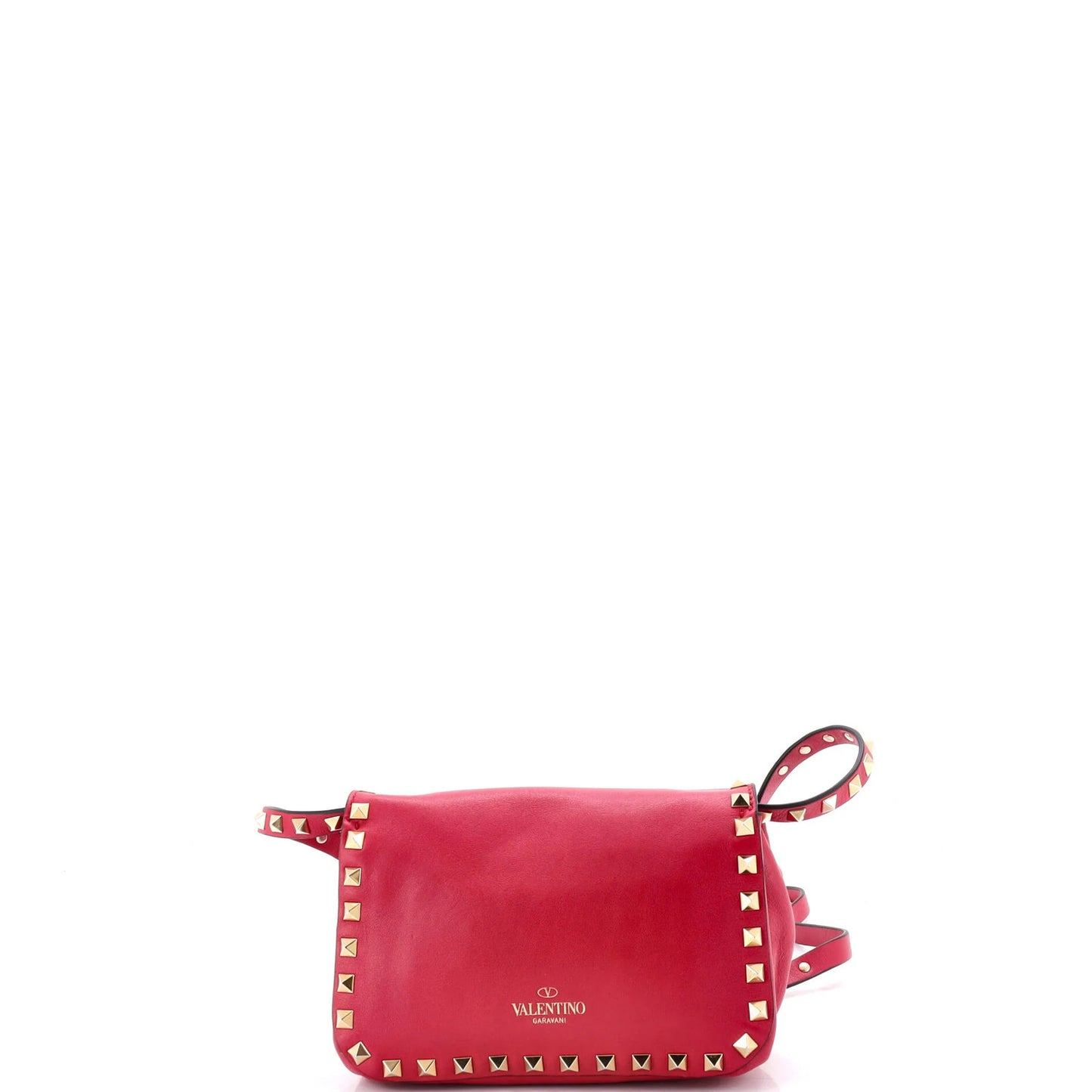 Valentino Garavani Rockstud Flip Lock Flap Bag Leather Mini
