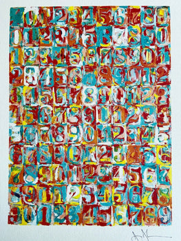 Jasper Johns Lithograph Met Museum Coa Numbered