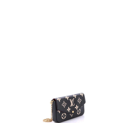 Louis Vuitton Felicie Pochette Bicolor Monogram Empreinte Giant