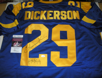Eric Dickerson Losangeles Rams Jsa/Coa Signed