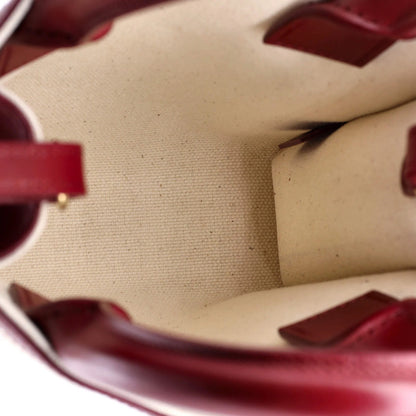 Celine Vertical Cabas Tote Canvas With Leather Mini
