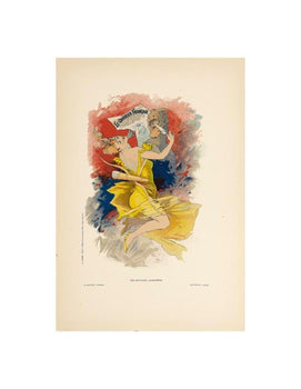 Original Vintage Poster Courrier Francais By Cheret For Affiches Illustrees 1896