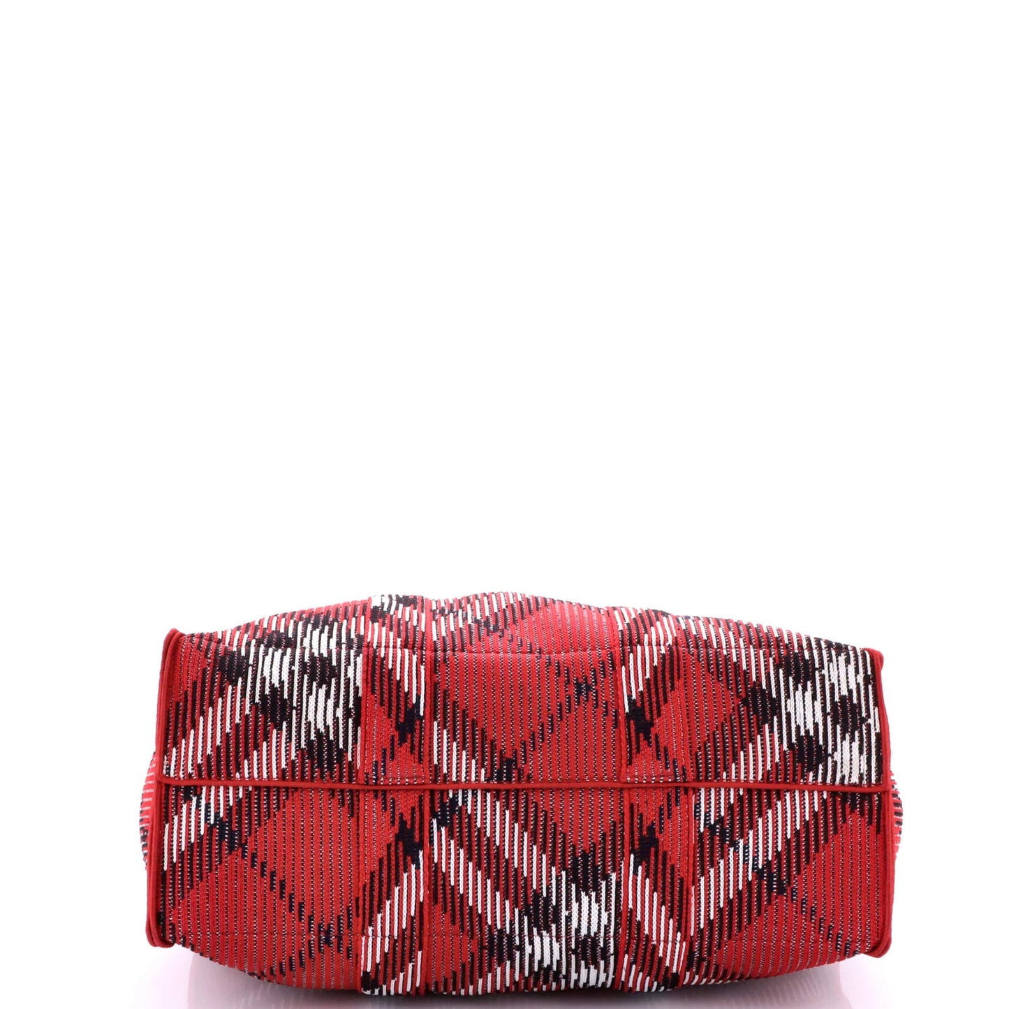 Burberry Shopper Tote Knit Check Jacquard Medium