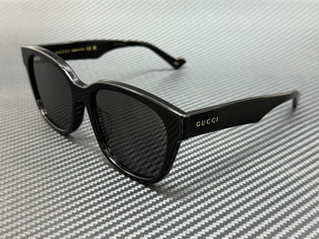 Gucci Gg1430Sk 001 Black Grey Men'S Large 57 Mm