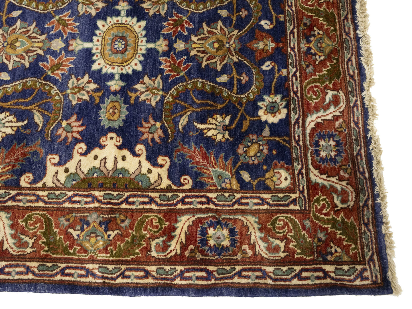 Hand-Knotted Wool Oriental Runner Rug Classic