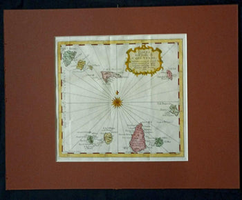 1781 Bellin Antique Map 