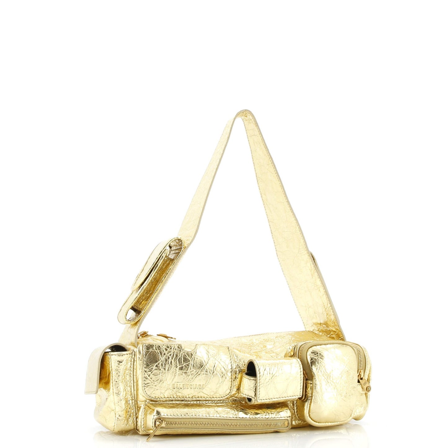 Balenciaga Superbusy Multi-Pocket Sling Bag Leather Small