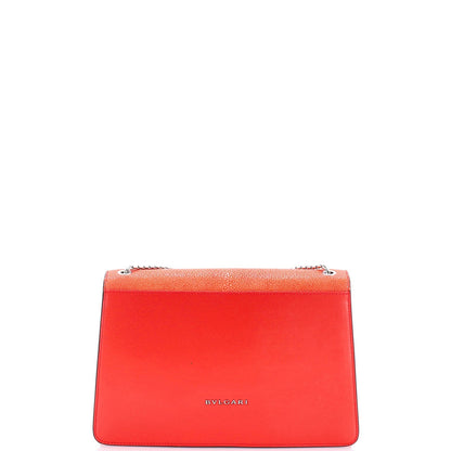 Bvlgari Serpenti Forever Shoulder Bag Leather And Stingray Medium