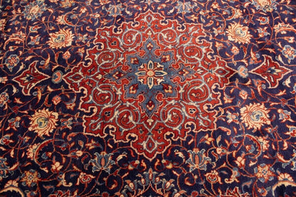 Handmade Vintage Oriental Rug 10X13 Ft Floral