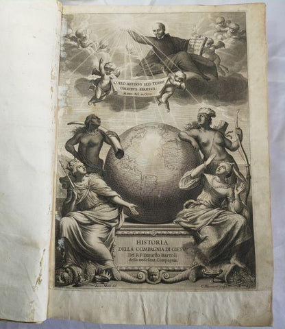 1650 First Edition Bartoli Life Of St. Ignatius Jesuit Vellum Folio