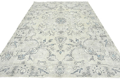 Hand-Knotted Antique Oriental Rug Muted Color