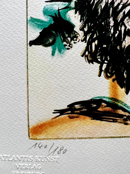 Pablo Picasso 'Bacchus' Lithograph Coa Signed Numbered Pencil