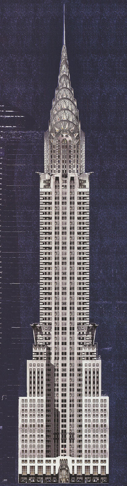 Andy Hickes Chrysler Building " Offset Lithograph Contemporary
