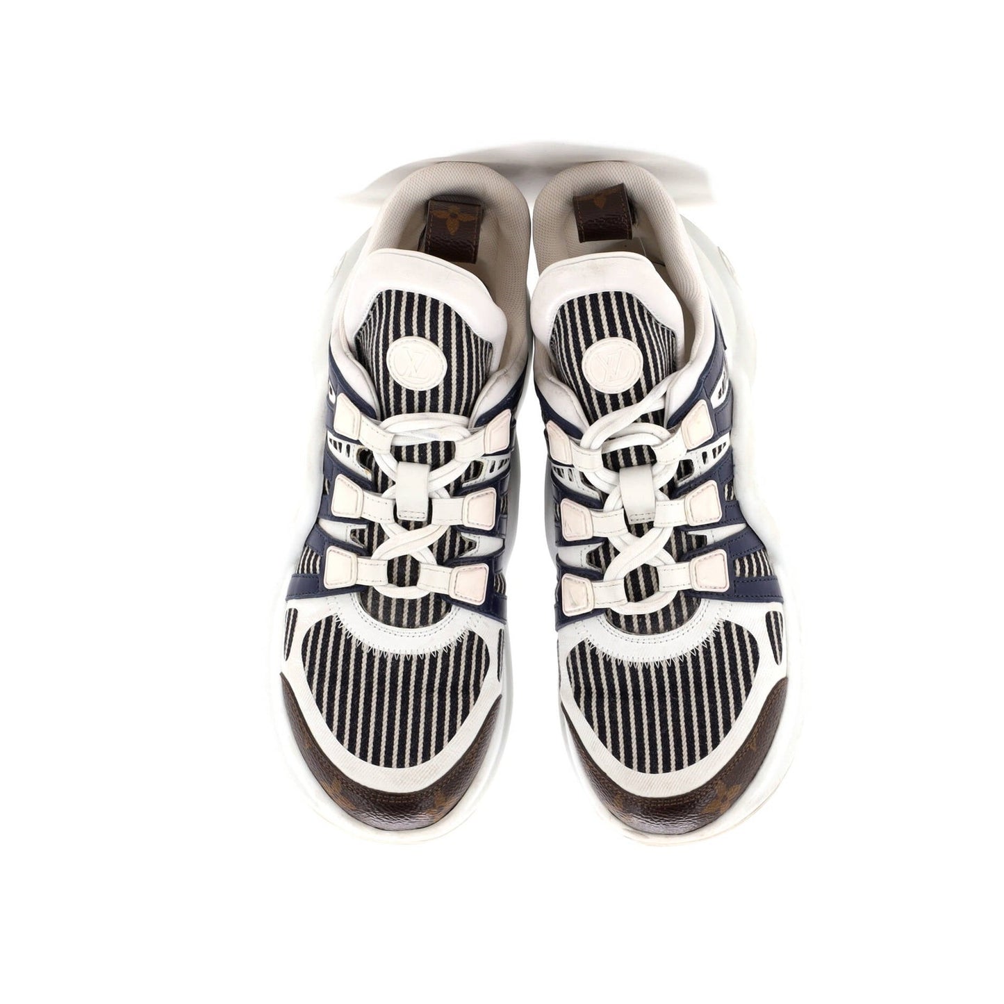 Louis Vuitton Women'S Lv Archlight Sneakers Canvas With Leather And Monogram