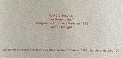 Marc Chagall Lithograph Maeght-1984-(Henri Matisse Fernand Lger Frida Kahlo)