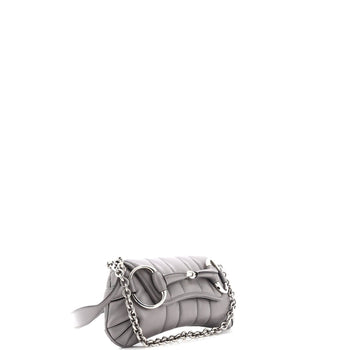 Gucci Horsebit Chain Shoulder Bag Vertical Quilted Leather Small