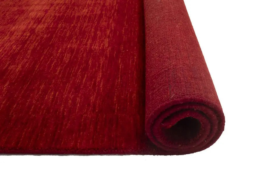Cherry Red Gabbeh Modern Rug Tribal Square