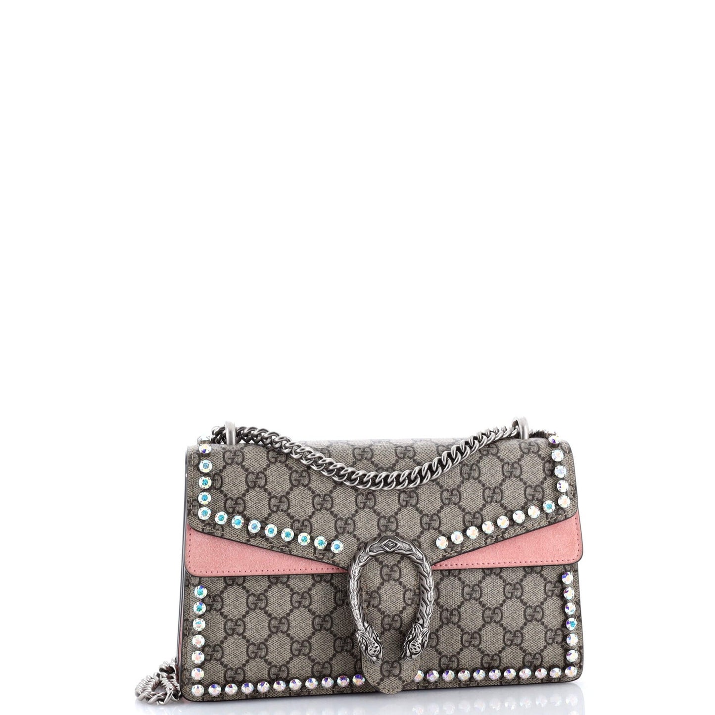 Gucci Dionysus Bag Crystal Embellished Gg Coated Canvas Small