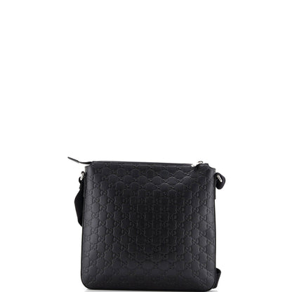 Gucci Signature Zip Messenger Bag Guccissima Leather Medium
