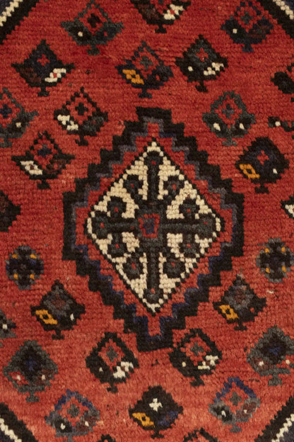Rare Vintage Handmade Wool Oriental Rug Tribal