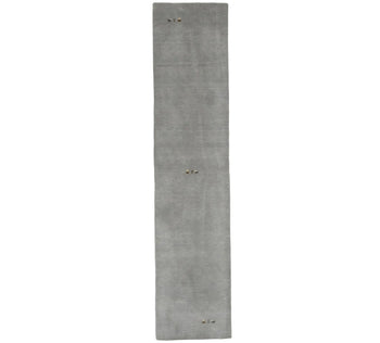Modern Gabbeh Runner Rug 3X12 Gray Tribal Hallway