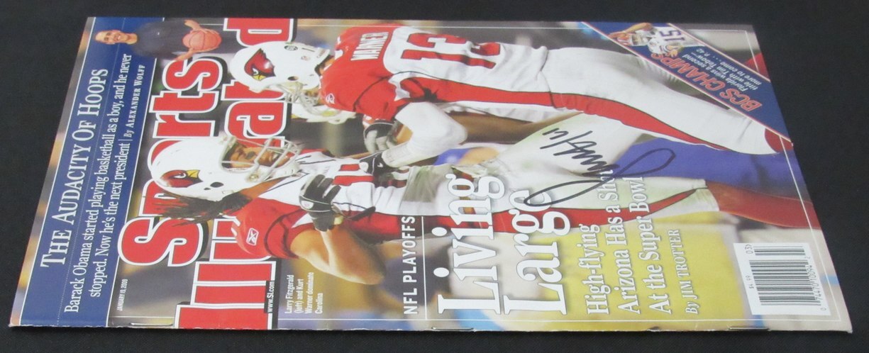 Larry Fitzgerald Signed 2009 Sports Illustrated