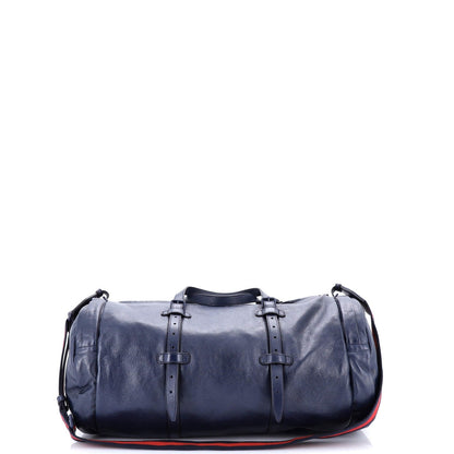 Gucci Double G Side Pocket Duffle Bag Leather