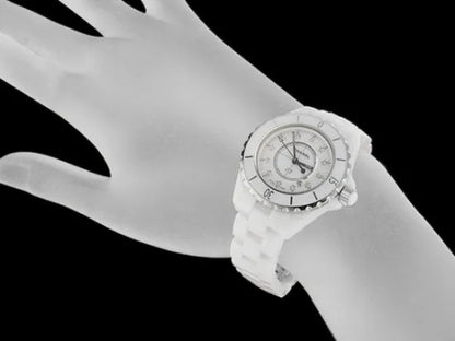 Chanel J12 12P Genuine Diamond Index H1628 White Ceramic