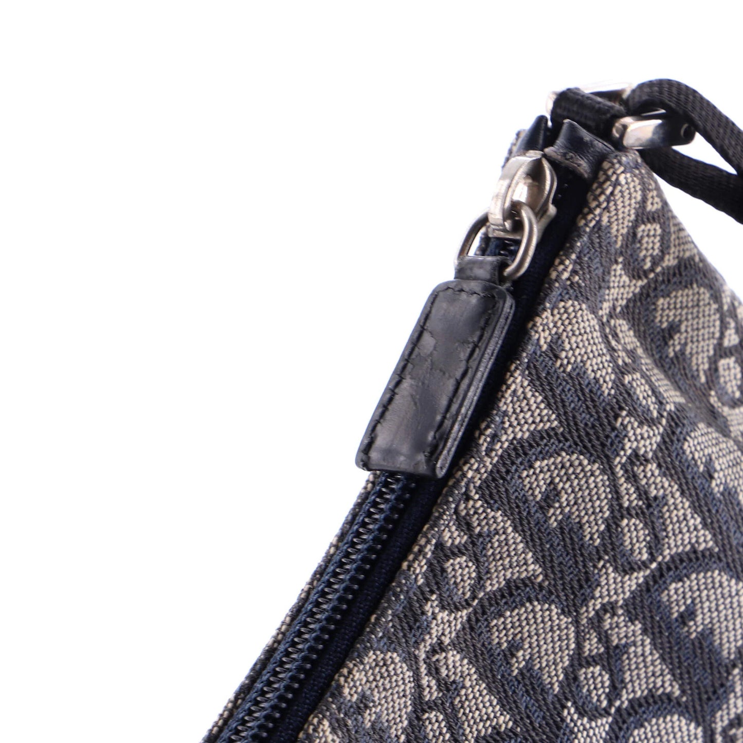 Christian Dior Vintage Trotter Pochette Shoulder Bag Diorissimo Canvas Small