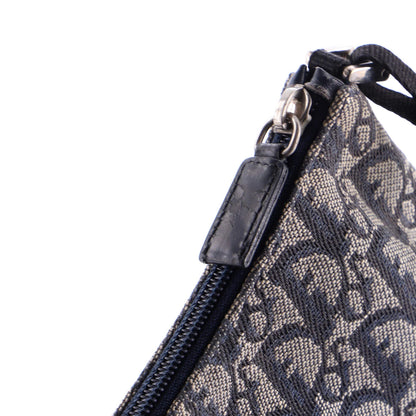 Christian Dior Vintage Trotter Pochette Shoulder Bag Diorissimo Canvas Small