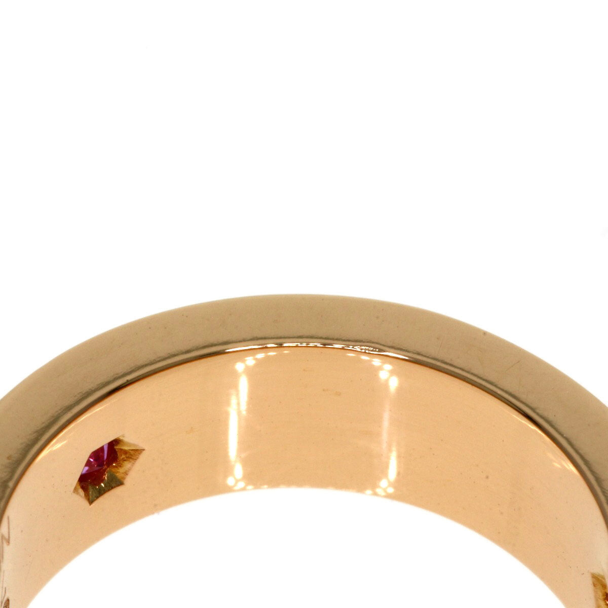 Cartier Ring Love Ring Pink Sapphire # 48 K18