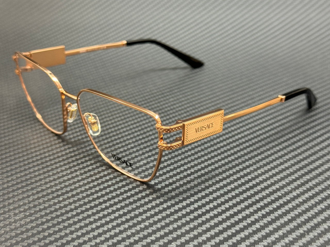VERSACE VE1301 1412 Rose Gold Women's 55 mm Eyeglasses