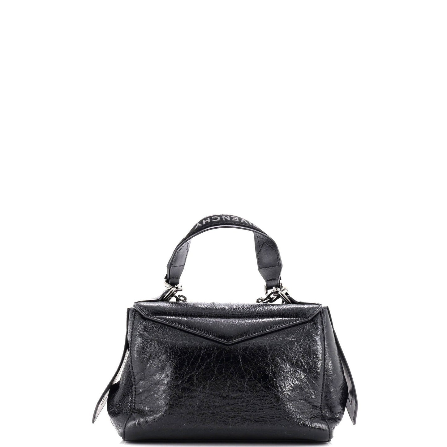 Givenchy Id Flap Bag Crinkled Glazed Leather Small