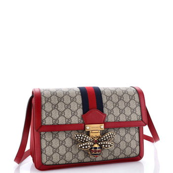 Gucci Queen Margaret Shoulder Bag Gg Coated Canvas Medium