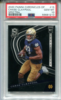 Chase Claypool 2020 Panini Chronicles Dp Spectra #15 Psa Gem Mt 10 Card