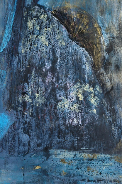 Lucila Viso Oil Painting "Blue Fantasy" Signed 1997 F25 Argentina France