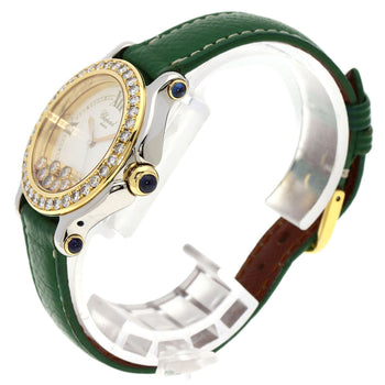 Chopard Happy Sports 7P Bezel Diamond Watches 27/8237-23/11 Stainless Steel/...