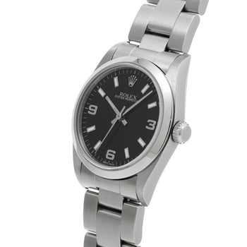 Rolex Oyster Perpetual 77080 Black Case Size 3131Mm Unisex Used Watch #71117